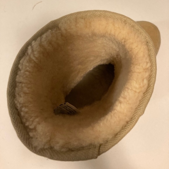 UGG Camel Suede Sheepskin Leather Mid Calf Winter Boots size 8 - Picture 15 of 16